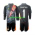 Camisola Real Madrid Thibaut Courtois 1 Guarda-redes Criança Equipamento Segundo 2024-2025 Manga Comprida